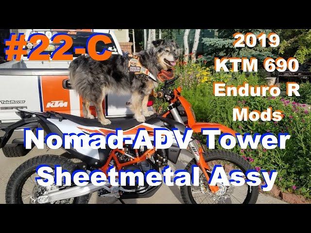 2019 KTM 690 Enduro Mods #22C - Nomad-ADV Rally Tower & Windscreen