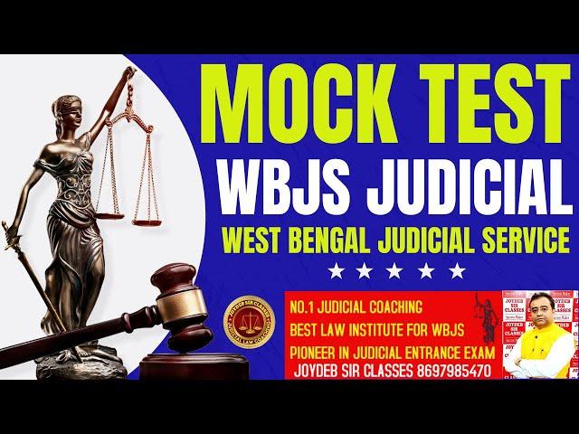 WEST BENGAL JUDICIAL SERVICE PREPARATION WEST BENGAL JUDICIAL SERVICE COACHING SYLLABUS EXAM