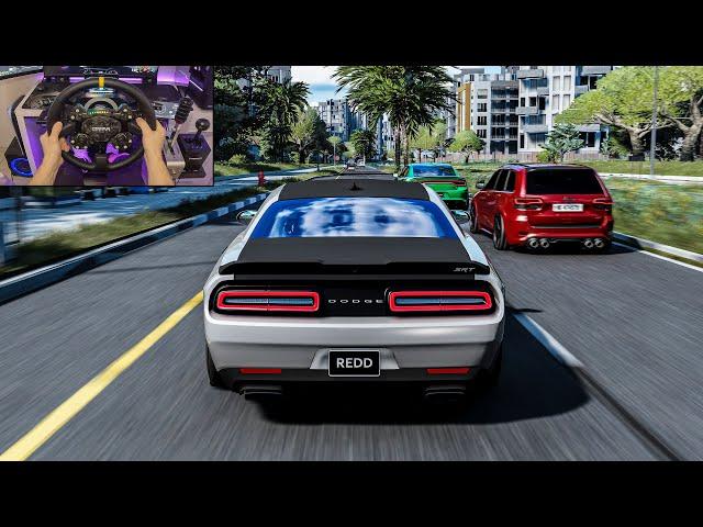 1025HP Dodge Challenger SRT Demon 170 & Charger Hellcat & Trackhawk - Assetto Corsa | Moza R16