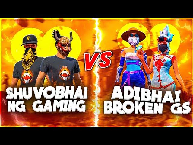 Shuvo,NG Gaming Vs Adibhai Broken GS Best Clash Battle Who Will Win - Garena Free Fire