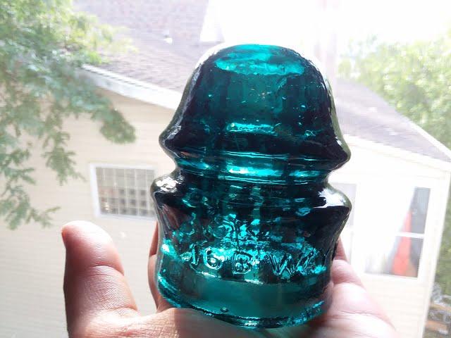 Threadless Glass Insulator: Flea Market Finds 2