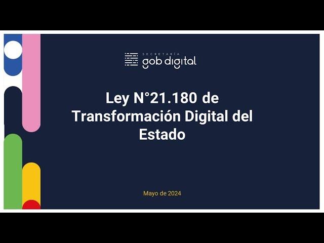 Capacitación Ley 21.180 de Transformación Digital del Estado