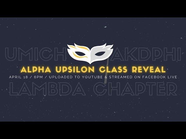 UMich aKDPhi Presents: Alpha Upsilon Reveal | Winter 2021