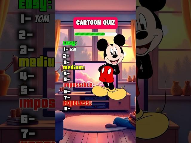Only a cartoon lover can name all these Cartoons! #shorts #quiz #trivia #cartoon #tomandjerry