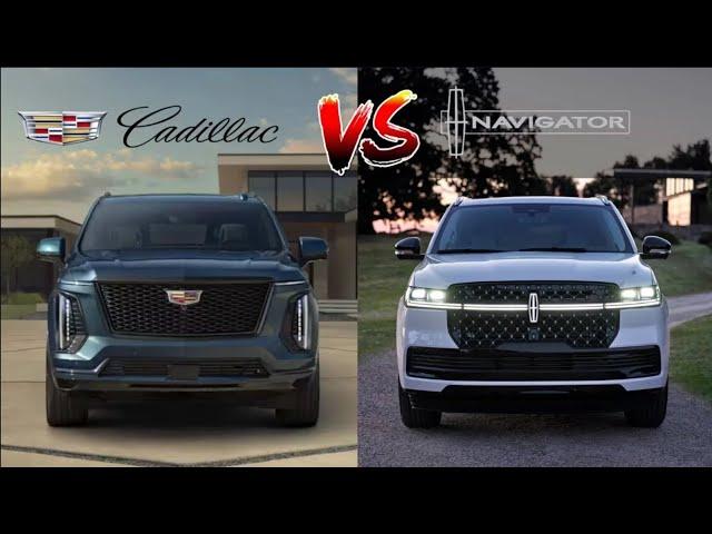 2025 Lincoln Navigator vs 2025 Cadillac Escalade Compared | SUV Battles! | MotorNation