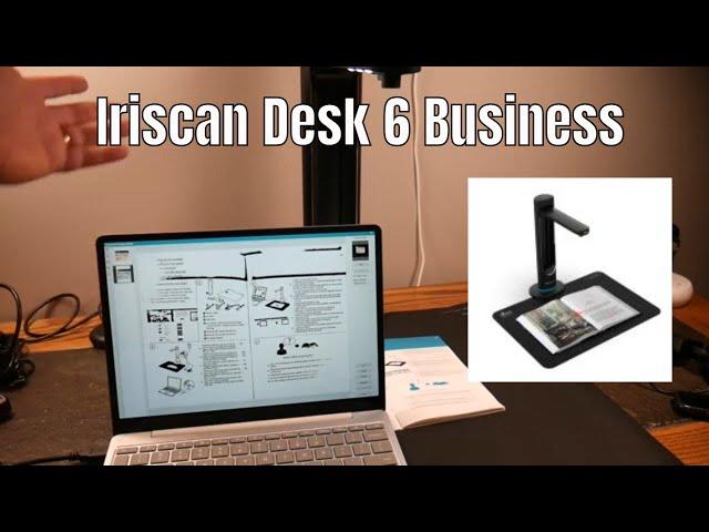 Iris Desk Scanner Business 6: Scan Books, Documents, IDs, Barcodes & More