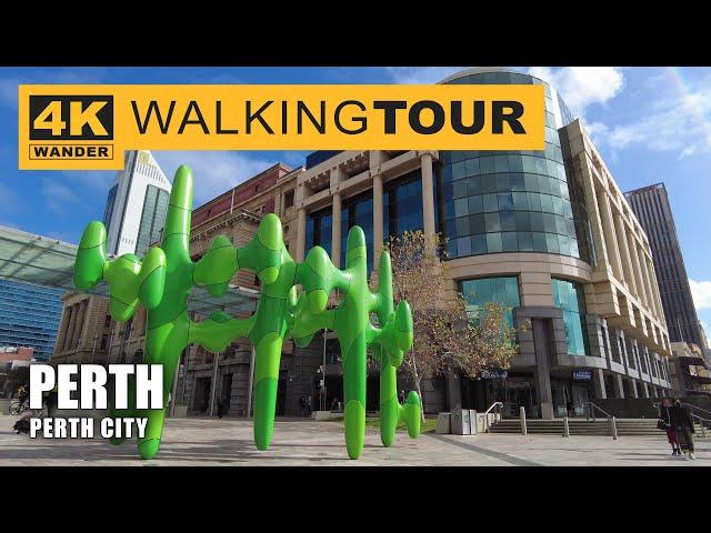 Perth City Walking Tour in Perth, Australia (4K 60fps)