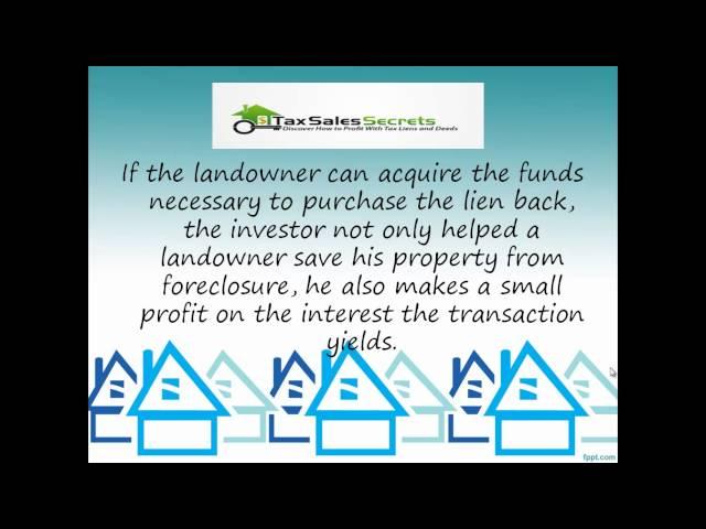 Investing in Tax Lien Certificates