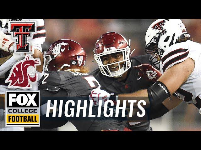 Texas Tech Red Raiders vs. Washington State Cougars Highlights | FOX College Football