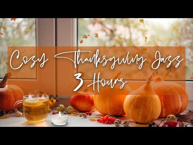 Thanksgiving Jazz Music Playlist, Smooth Relaxing Jazz, Cozy Autumn Ambience with Falling Leaves