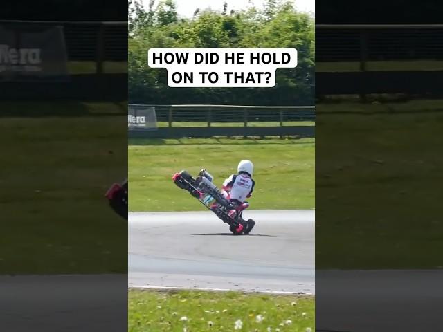 How did he hold on to that?! #karting #alphalive #britishchamps