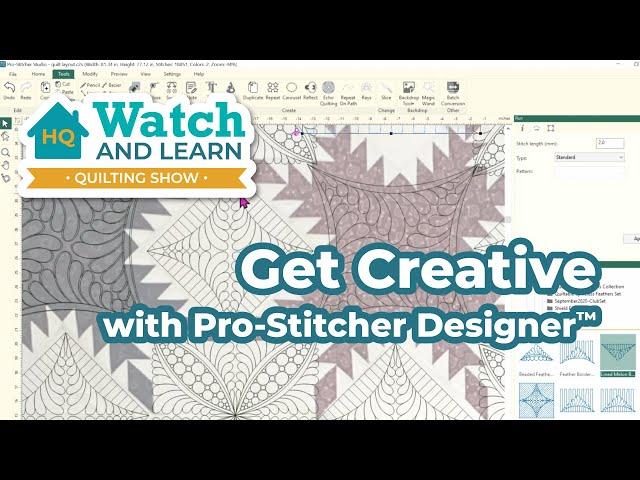 Design, Edit, Customize ANY Quilting Motif! Get Creative with PS Designer - Watch and Learn