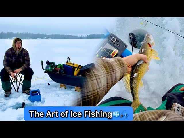 Ice Fishing WALLEYE & PERCH in Northern Michigan