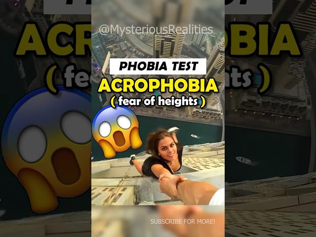 ACROPHOBIA: DO YOU HAVE IT? #shorts #scary #phobia #fear #test #subscribe