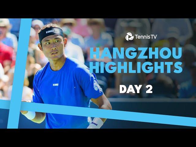 Zhang Makes Hangzhou Debut; Moutet vs Carballes Baena & More | Hangzhou 2024 Highlights Day 2