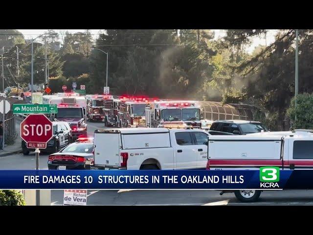 Hundreds ordered to evacuate from fast-moving Oakland Hills fire