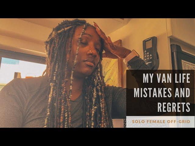 VAN LIFE MISTAKES | Things I REGRET About My Van Build | Solo Female Van Life