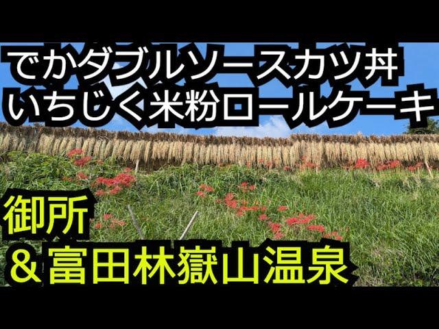 200gソースカツ丼＆絶景の激安温泉 いちじく入り米粉ロールケーキ【奈良 御所市千早赤阪村富田林市】