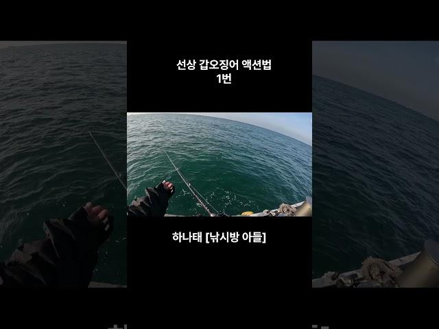 선상 갑오징어 낚시 액션방법 1번