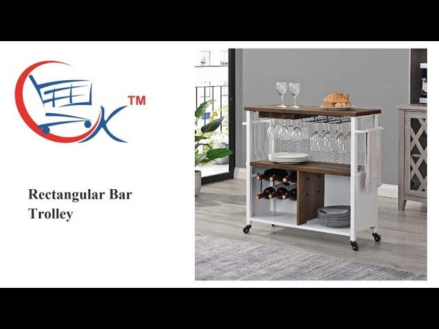 Serving Trolley, Bar Trolley, Bar Cart, Trolley Table, Food Serving Trolley, Wooden Trolley