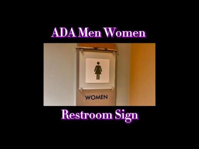 Designer ADA Restroom Signs Stylish, Accessible, Braille!