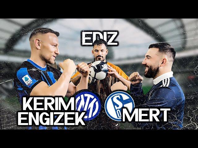 FUSSBALL CHALLENGE GEGEN KERIM ENGIZEK ️ EDIZ RÜŞTÜ IM TOR 