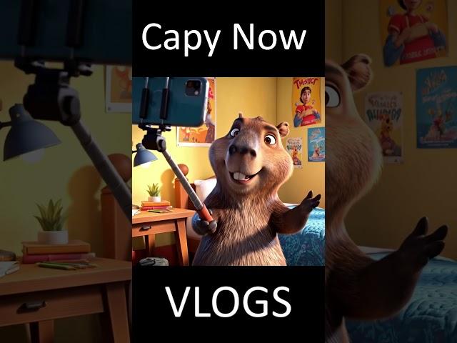 Capybara Vlogging Room Tour  | Subscribe for more Capy Videos