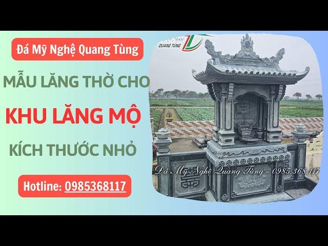 Mẫu Lăng Thờ Cho Khu Lăng Mộ Có Diện Tích Nhỏ Dưới 3M