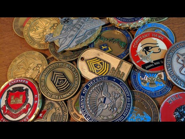 Thrift Store Finds Military Challenge Coins Large Lot Any Good Ones?