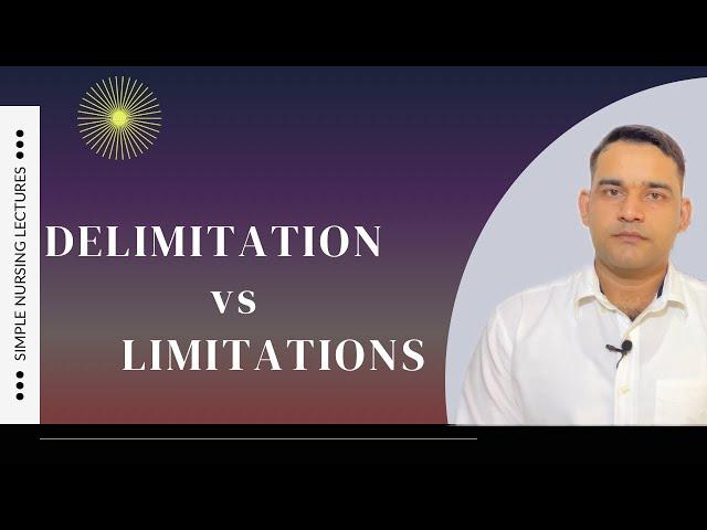 Delimitations and limitations in research