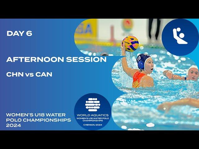 Afternoon Session | Day 6 | World Aquatics Women’s U18 Water Polo Championships 2024