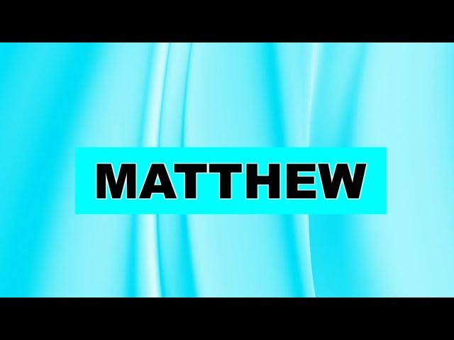 Matthew (The Gospel of Matthew Visual Bible) CEV | Bible Movie