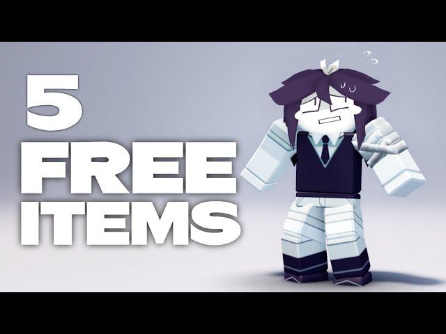 HURRY! GET 5 FREE ROBLOX ITEMS! (2024)