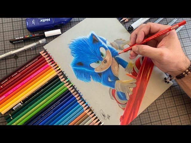 Drawing Sonic The Hedgehog 2 - Time-lapse | João Da Art