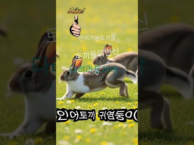 인어가된토끼#귀여운토끼가족#토끼야달려#당당허니tv