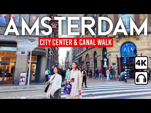 AMSTERDAM, Netherlands  4K Walking Tour In the City Of Dutch Charm