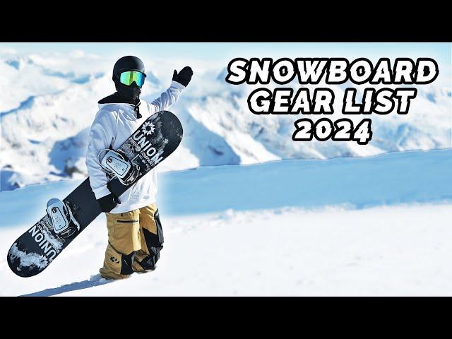 My Snowboard Gear List for 2024 | Board Archive