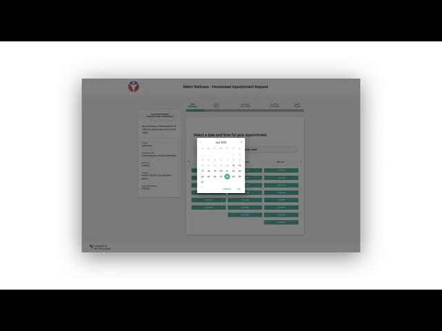 Patient Self-Scheduling Booking Flow with EMR Integration