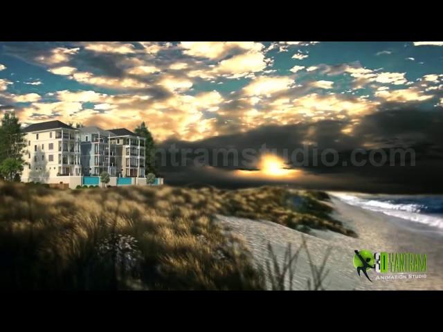 3D Architectural Walkthrough of Beach side House by Yantram  Studio