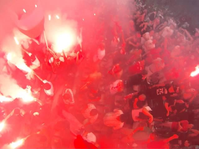 Ofanziva: CSKA Sofia - Loko Pld - pyro (Go Pro shot)