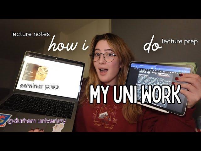 how i study at uni | productive lecture prep, seminar prep, & note-taking