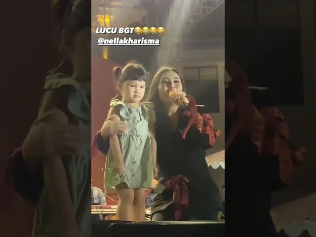 Pintar dan Menggemaskan Gendhis Madaharsa anak Nella Kharisma saat tampil dipanggung #nellakharisma