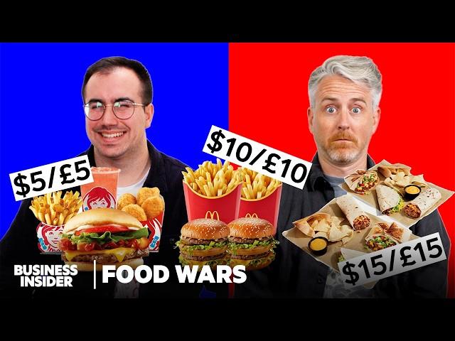 US vs. UK Fast Food Value Menus | Food Wars | Insider Food