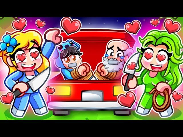 Crazy Fan Girls KIDNAPPED OMZ & KEVIN in Roblox..