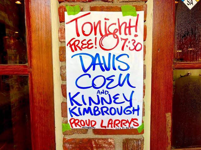 "Shake 'Em On Down" Davis Coen, Kinney Kimbrough & Justin Showah at Proud Larrys in Oxford, Miss