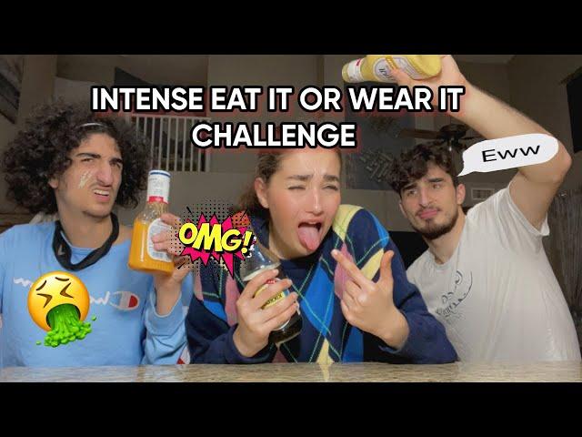 INTENSE EAT IT OR WEAR IT CHALLENGE WITH BROTHERS!!