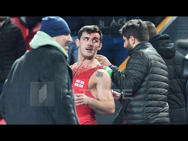 Wrestling turns into MMA - CRAZY MOMENTS IN WRESTLING (Georgian Championship 2019)