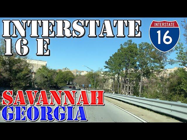 I-16 East - Savannah - Georgia - 4K Highway Drive