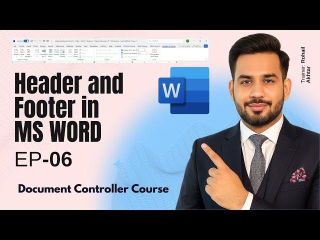 MS Word Header & Footer Tutorial | Document Controller Guide 2025