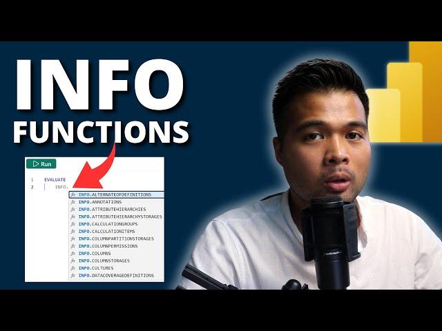 Use INFO FUNCTIONS to QUERY YOUR MODEL in Power BI // Basic Usage and Practical Examples